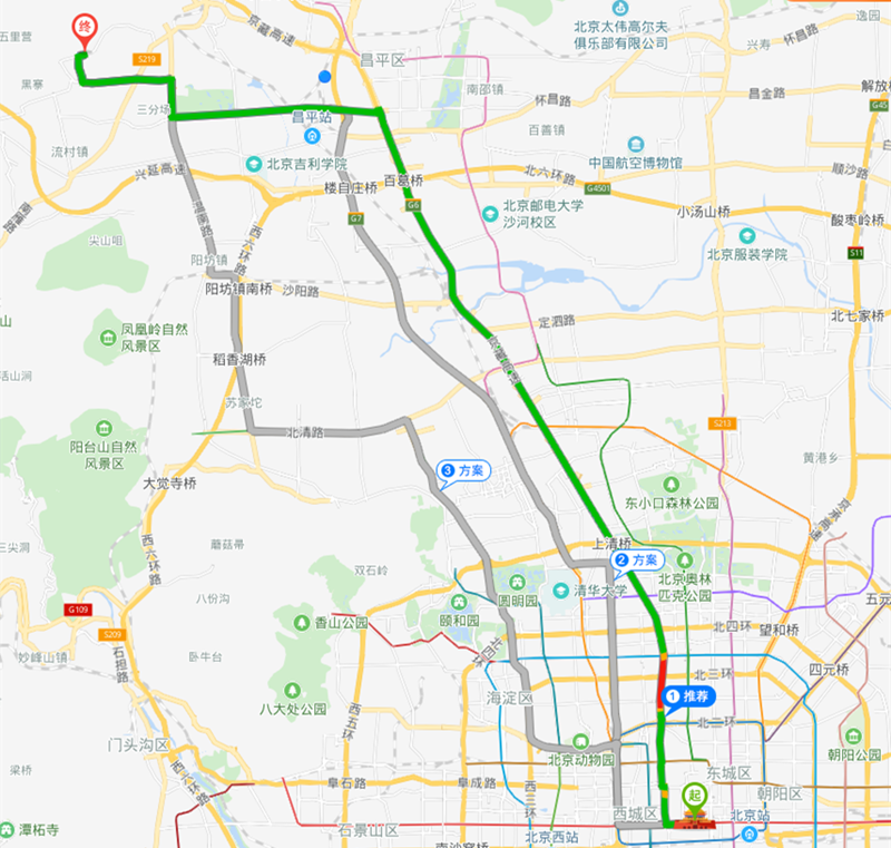 天寿陵园路线图