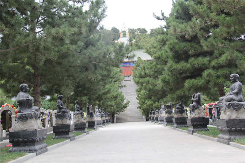 灵山宝塔陵园景观图