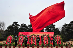 2021年清明服务启动仪式在北京八宝山革命公墓烈士纪念园举行