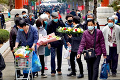 北京清明祭扫首个高峰日的祭扫人数比去年有了很大回升