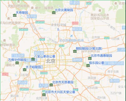 北京陵园交通路线图