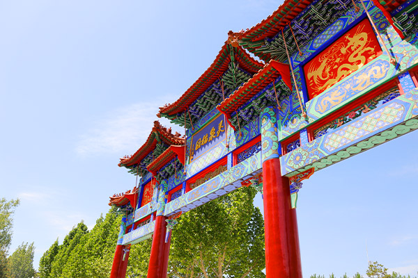 灵山宝塔陵园景观图
