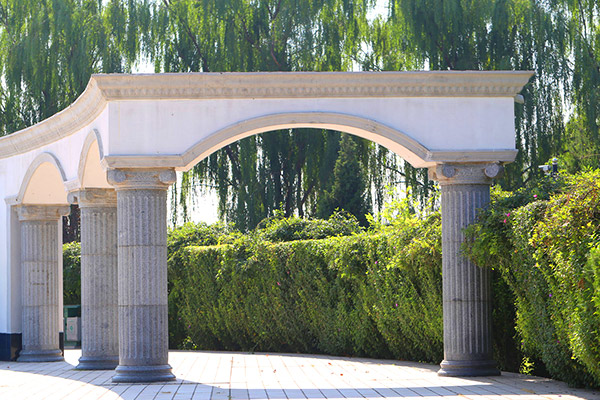 长青园骨灰林景观图