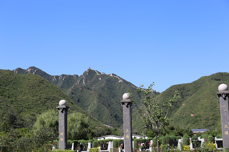 凤凰山陵园墓区景色