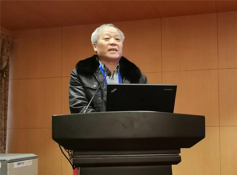 互联网+交流会上，江苏省殡葬协会会长丁盛清致辞