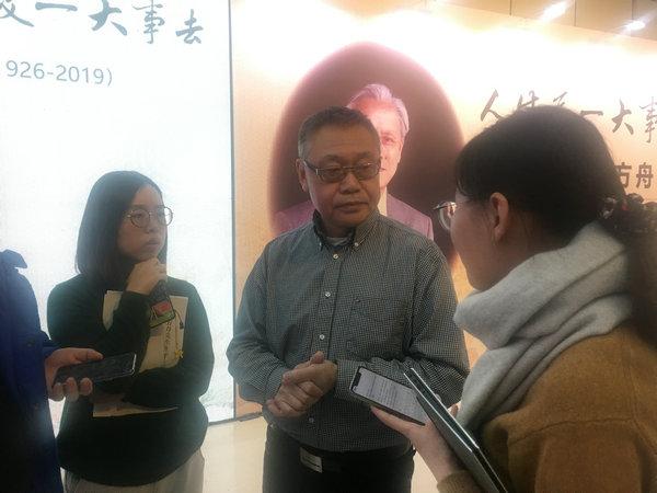 长子顾烈东接受媒体采访