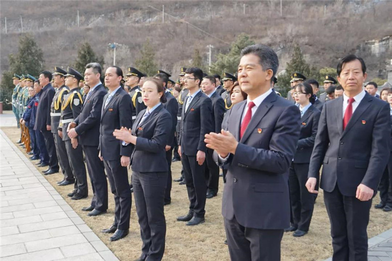 第九届桃峰清明文化节工作动员大会现场图