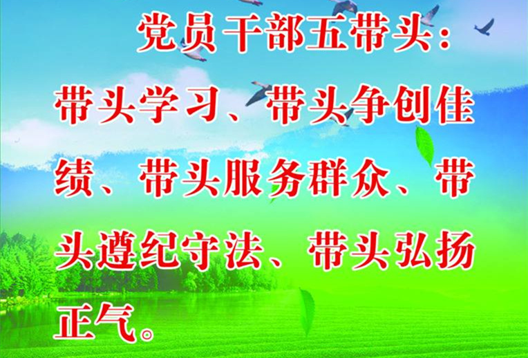 党员干部带头