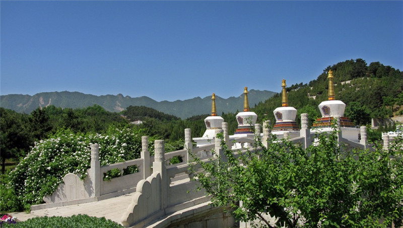 清东陵万佛园景观图