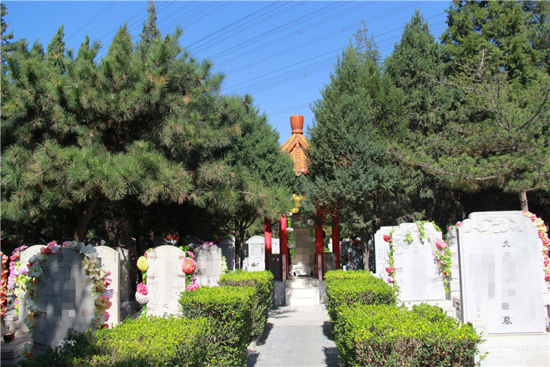 朝阳陵园园区内墓区样式