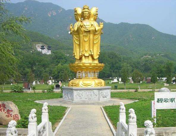 凤凰山陵园四面金身观音