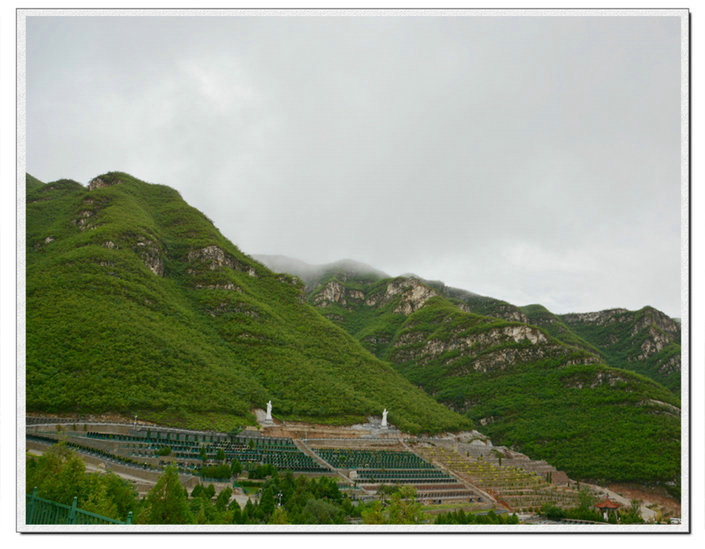北京通州墓地景观图