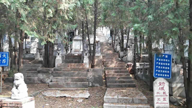怀柔凤凰山陵园墓区实景拍摄