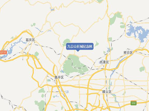 北京怀柔墓地分部图