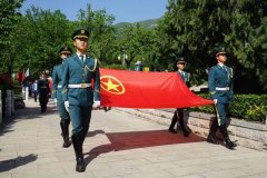桃峰陵园党支部兴寿镇团委与共同举办革命烈士缅怀仪式