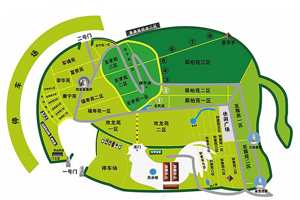 桃峰陵园规划图