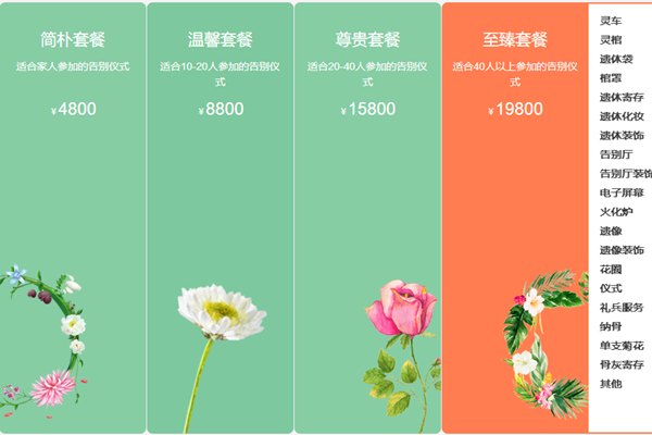 殡葬一条龙套餐