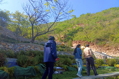 周末和亲人一块去房山静安墓园为太爷爷选墓地