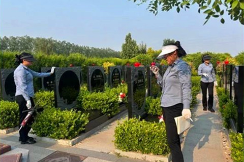 清颐园人文纪念园五月份月度服务报告