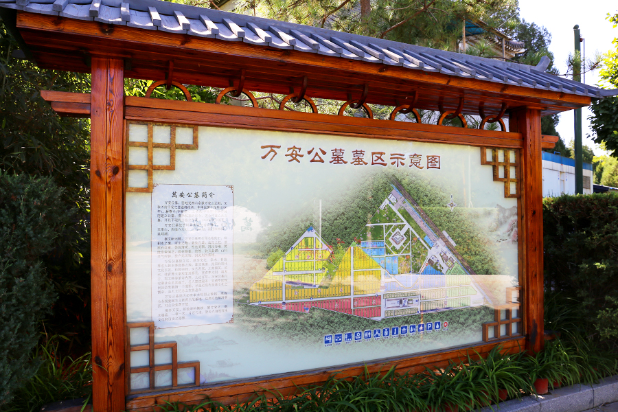 万安公墓示意图