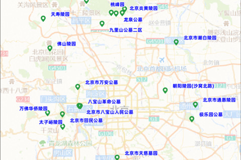 北京市清明祭扫期墓地陵园周边道路车流量逐步增多