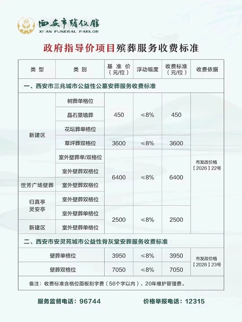 收费标准 收费标准